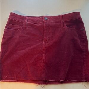 Abercrombie & Fitch Burgundy Mini Skirt